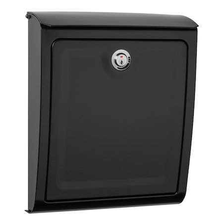 Architectural Mailboxes Mailbox, Black, Wall Mount, Medium 2596B-10